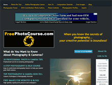 Tablet Screenshot of freephotocourse.com